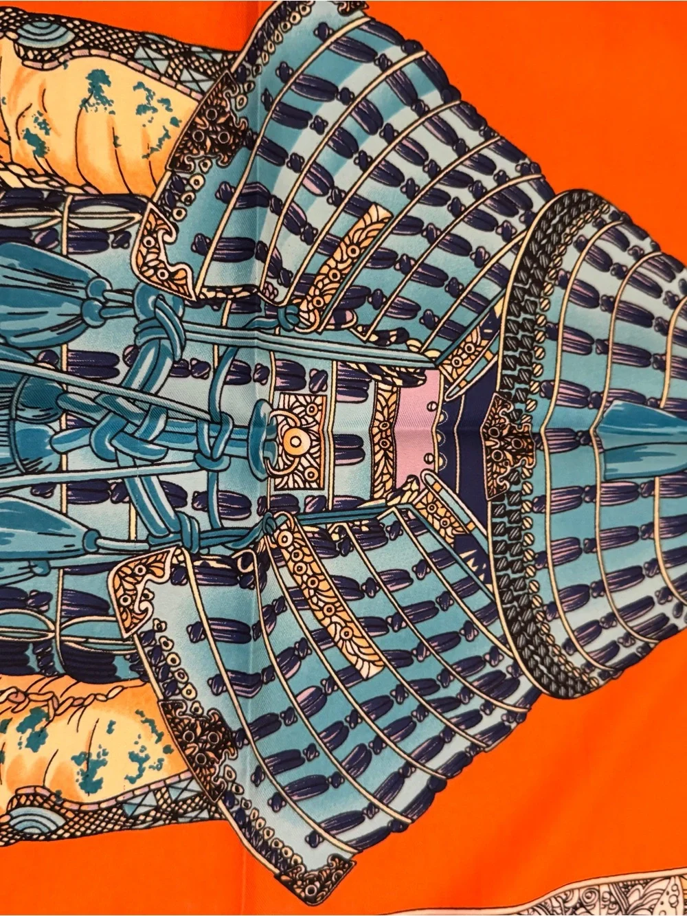Luxury 90cm Silk Samurai Scarf